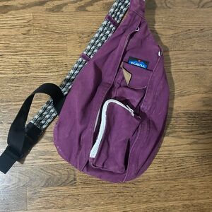 Kavu Purple Belt Bag with Black Strap